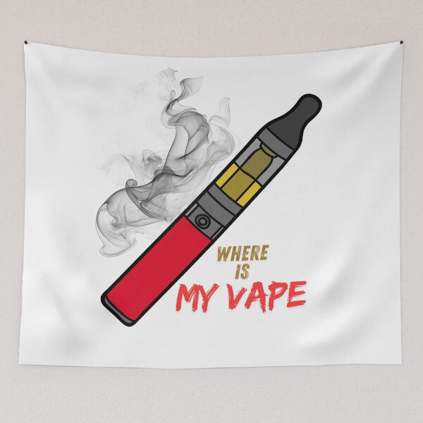 Artikelvorschau, Wo ist mein Vape (rot) entworfen und verkauft von TonyFromPSD.