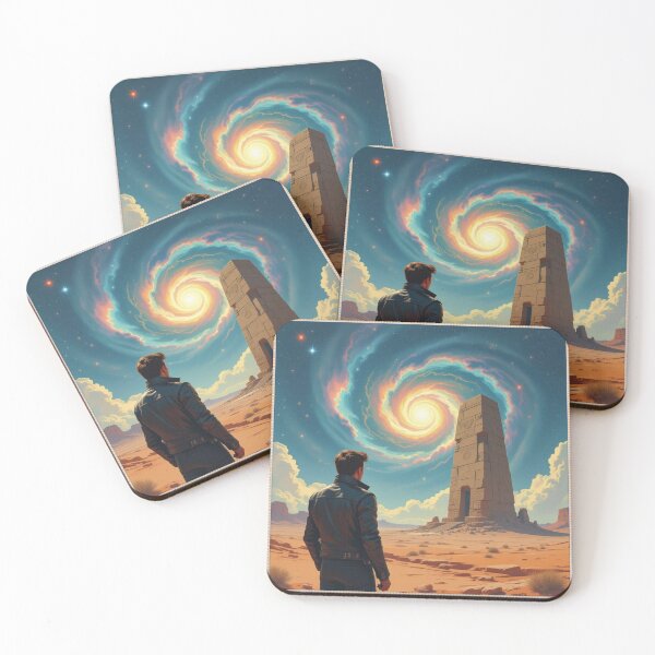 Item preview, Cosmic Rebel – Leather jacket, desert wind & a spiral sky full of secrets designed and sold by FotoworldEdel.