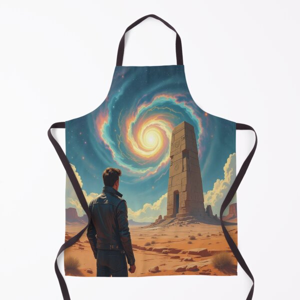 Item preview, Cosmic Rebel – Leather jacket, desert wind & a spiral sky full of secrets designed and sold by FotoworldEdel.