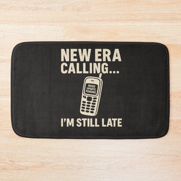 Item preview, New Era Calling I’m Still Late T-Shirt – Retro Nokia Meme Funny Mood Update Tee designed and sold by NovivoPrints.