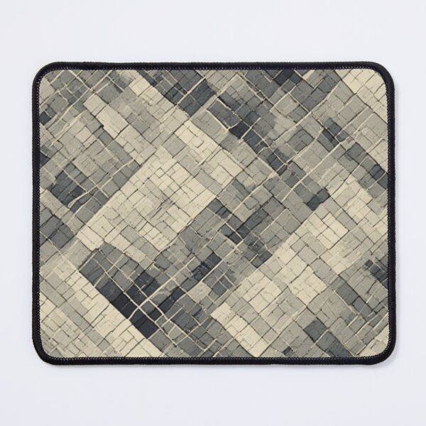 Item preview, Diagonal Mosaic Grid: Neutral Geometric Tile designed and sold by Virtuals1.