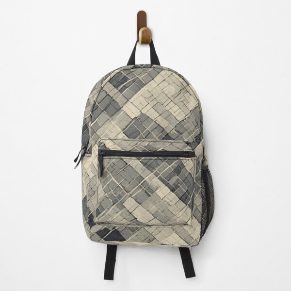 Item preview, Diagonal Mosaic Grid: Neutral Geometric Tile designed and sold by Virtuals1.