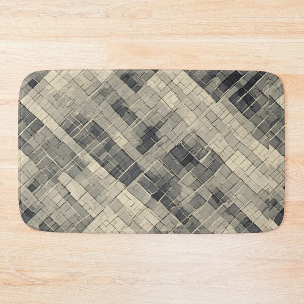 Item preview, Diagonal Mosaic Grid: Neutral Geometric Tile designed and sold by Virtuals1.