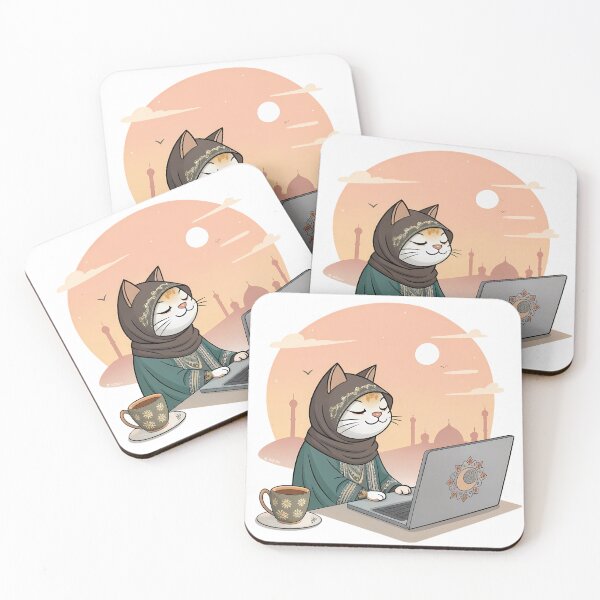 Item preview, I are programmer - cool female hacker cat- islamic mood and decoration designed and sold by The Velvet Vault.