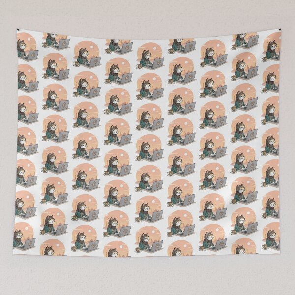 Item preview, I are programmer - cool female hacker cat- islamic mood and decoration designed and sold by RAZ1995.