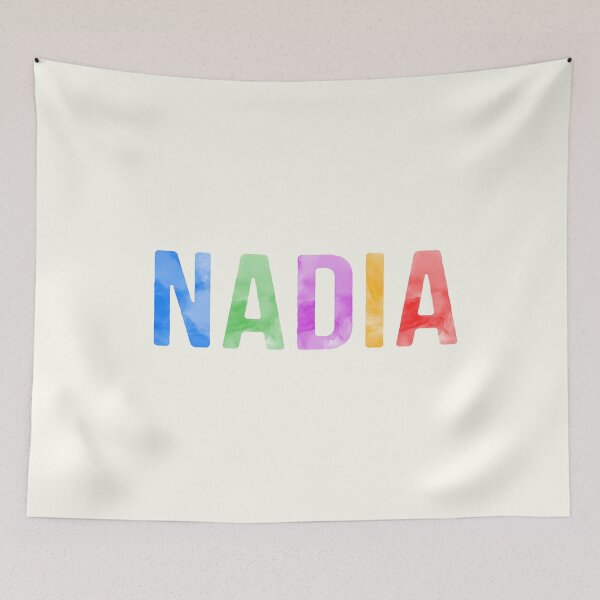Item preview, Nadia Name Bright Colors designed and sold by Jeallan Designs.
