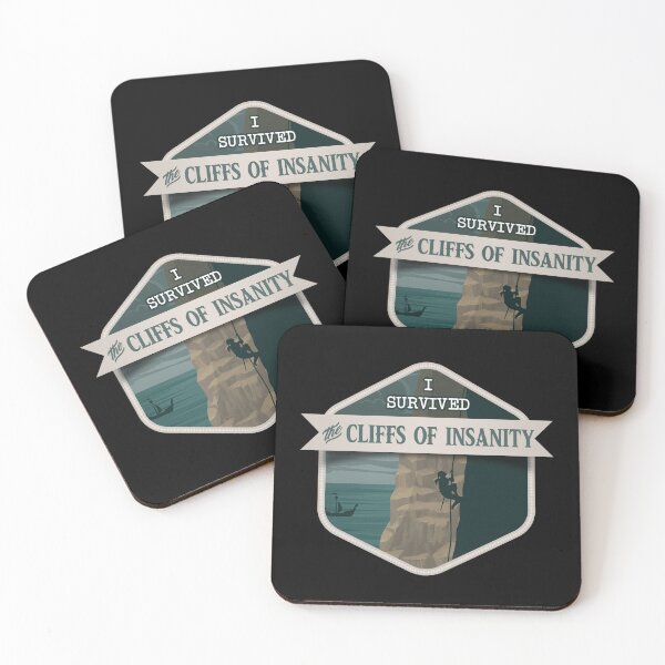 Item preview, I Survived the Cliffs of Insanity Merit Badge designed and sold by ninthstreet.