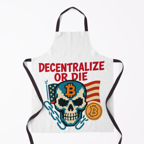 Item preview, Decentralize or Die – Crypto Skull Rebellion Design designed and sold by BitCrop.