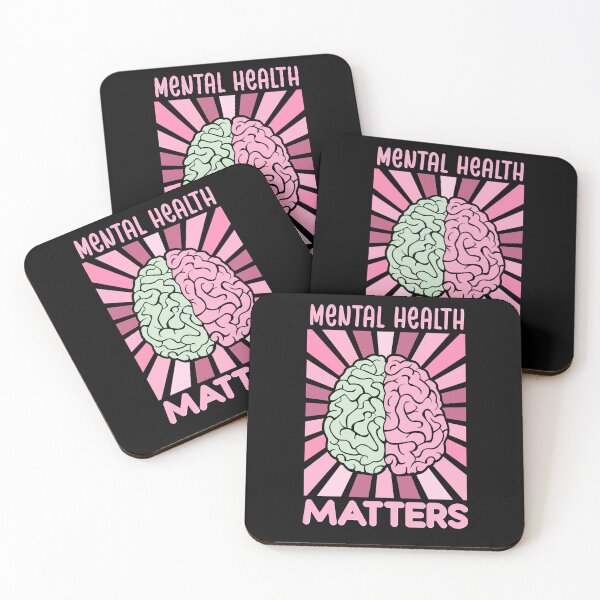 Item preview, Mental Health Matters - In October we wear Funny motivational Sayings mindset brain adhd designed and sold by SkeletonsDanger.