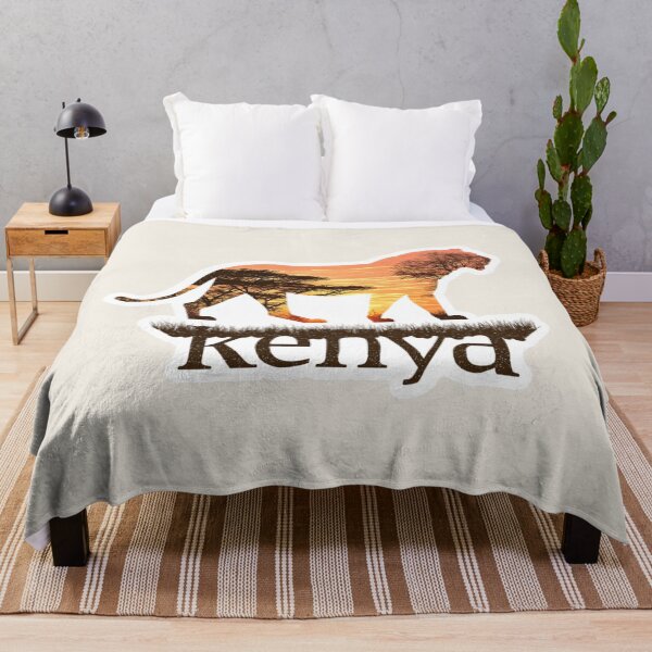Item preview, Kenya Lion Safari Retro designed and sold by Blurbean.