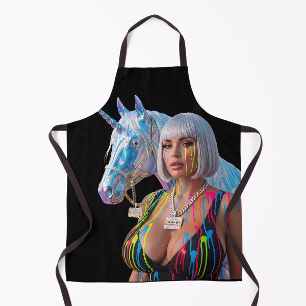 Item preview, Neon Unicorn Cassette Queen | Retro 80s designed and sold by WHITE FLAME PRINTS.