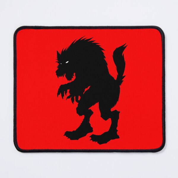 Item preview, Shadow of a werewolf black and white drawing! Guaranteed AI-free designed and sold by fifou96.