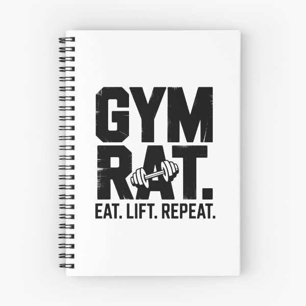 Item preview, Copy of Gym Rat Eat Lift Repeat Vintage Weightlifting T-Shirt Design designed and sold by Enea Kelo.