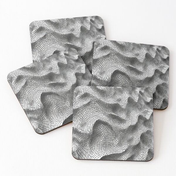 Item preview, Sculptural Mosaic Waves: A 3D Geometric Tiling designed and sold by Virtuals1.
