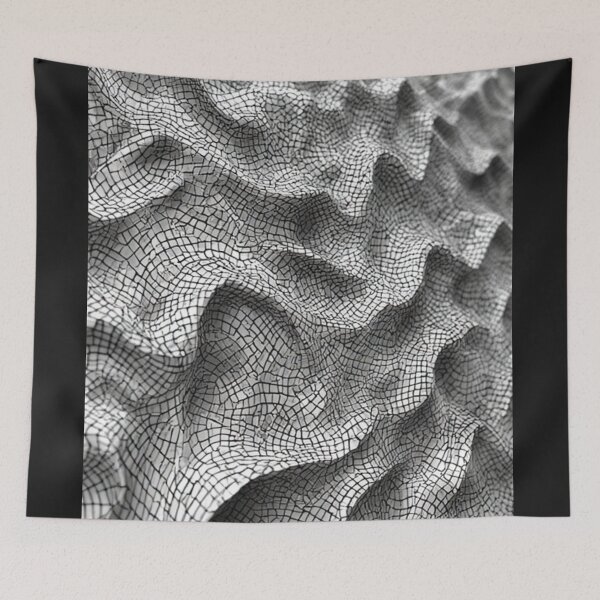 Item preview, Sculptural Mosaic Waves: A 3D Geometric Tiling designed and sold by Virtuals1.