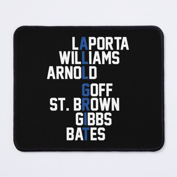 Item preview, Detroit Lions LaPorta Gibbs Goff St. Brown Williams Bates - Detroit designed and sold by nhaqnvenv.
