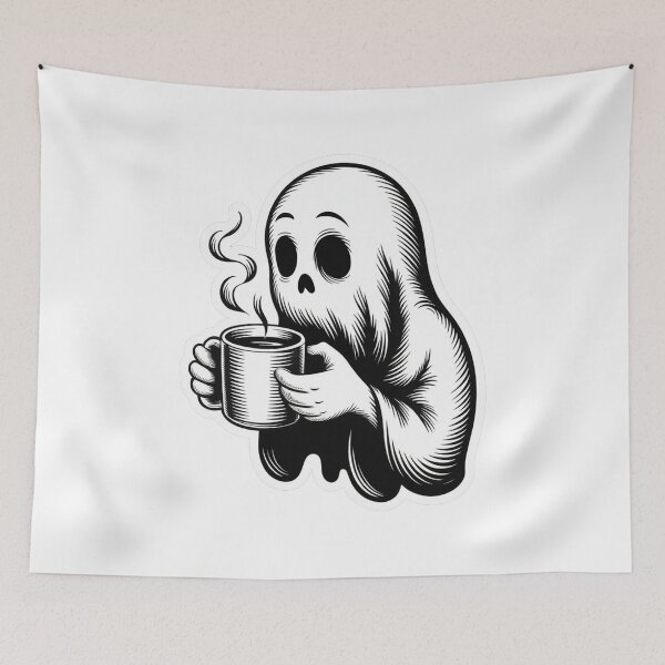 Item preview, ghost coffee designed and sold by YounexxART.