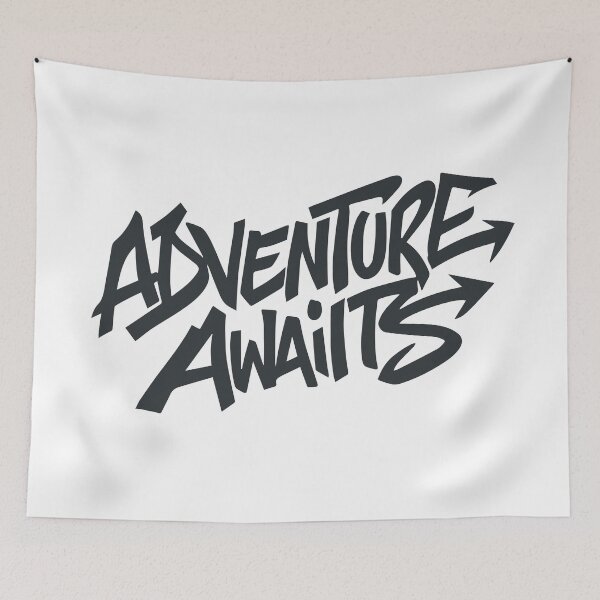 Item preview, Adventure Awaits Graffiti Text Typography designed and sold by LOVE, AMY.