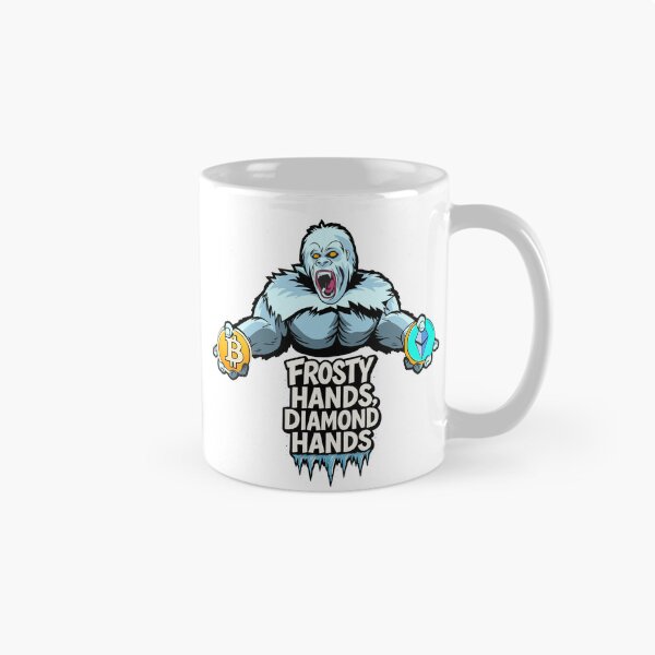 Item preview, Frosty Diamond Hands – Crypto Ice Warrior Design designed and sold by BitCrop.