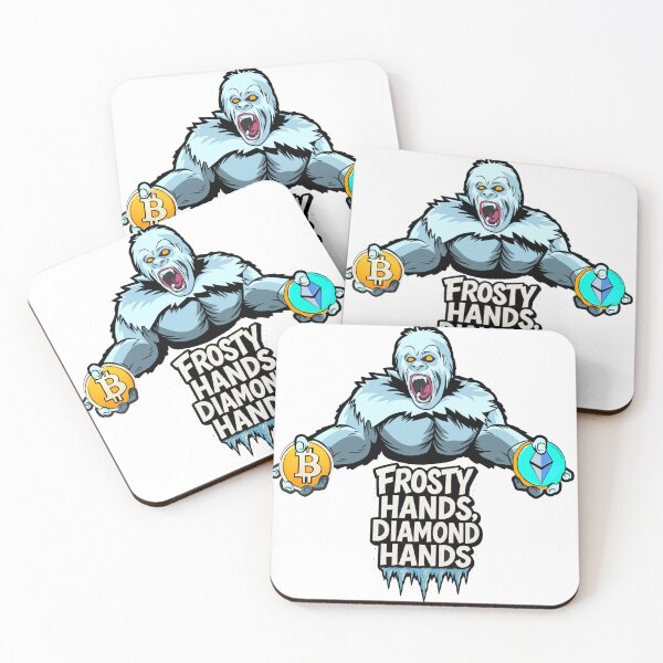 Item preview, Frosty Diamond Hands – Crypto Ice Warrior Design designed and sold by BitCrop.