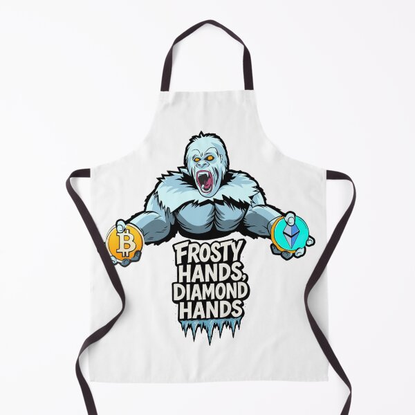 Item preview, Frosty Diamond Hands – Crypto Ice Warrior Design designed and sold by BitCrop.