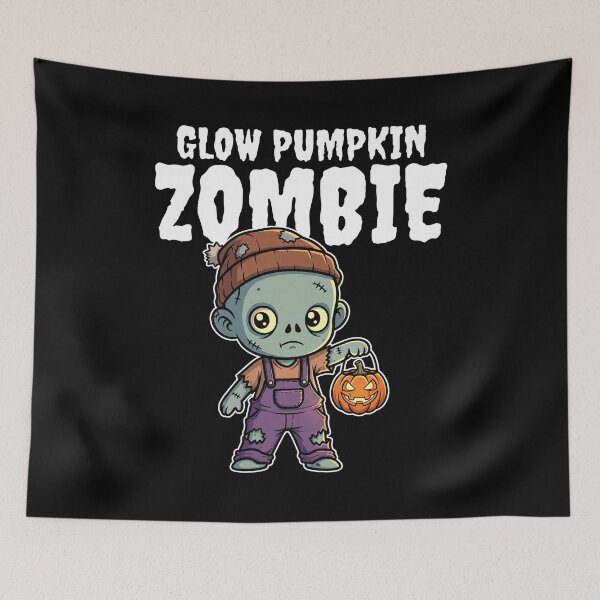 Item preview, GLOW PUMPKIN ZOMBIE - ZOMBIE HALLOWEEN designed and sold by KEF Custom.
