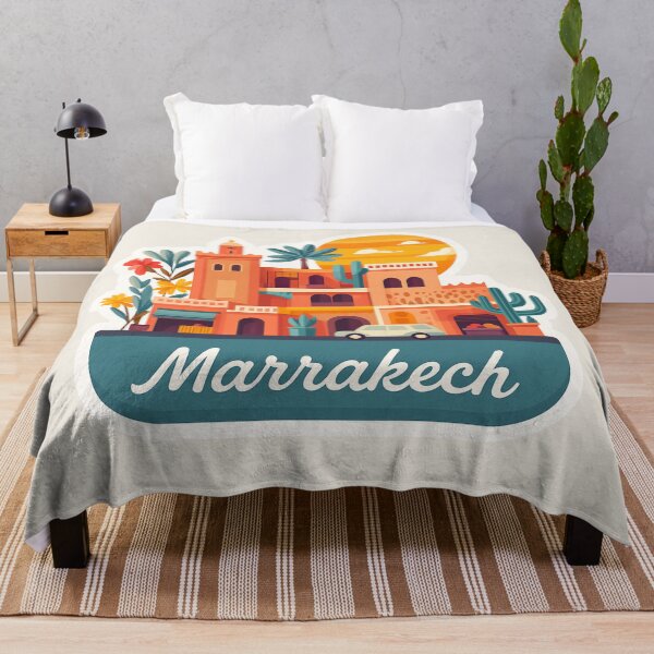 Item preview, Marrakech Morocco Travel Sticker Art designed and sold by Blurbean.