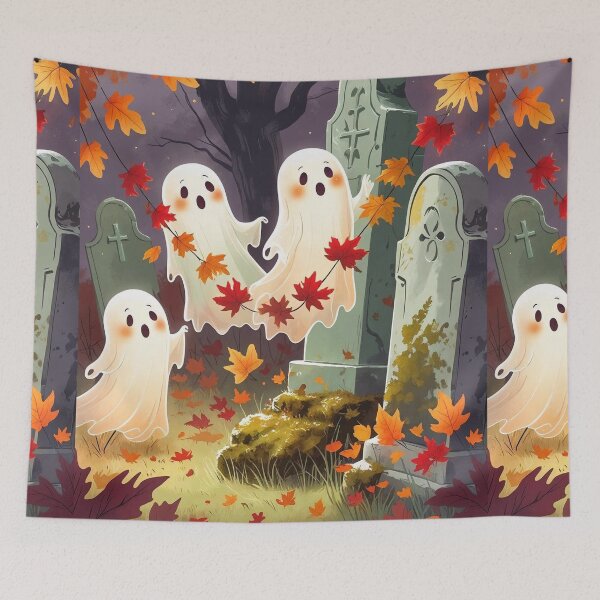 Item preview, Ghostly Garlands – Playful Graveyard Cottagecore designed and sold by Deezyned.