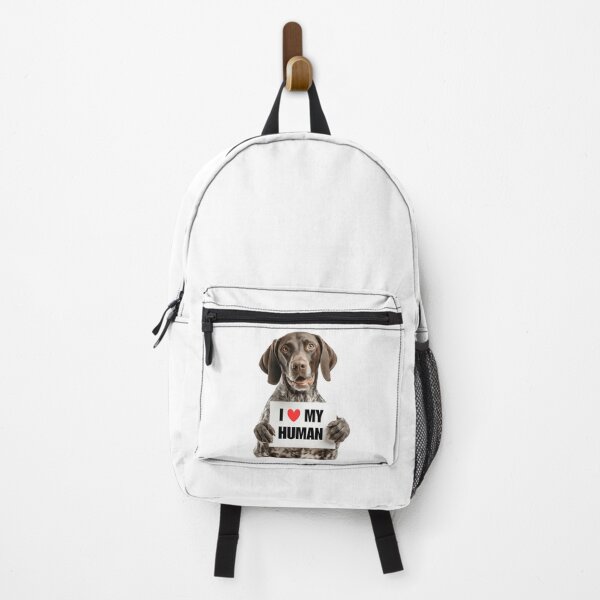 Item preview, Cute German Shorthaired Pointer with Signboard I love my Human  designed and sold by LazyOwlStore.