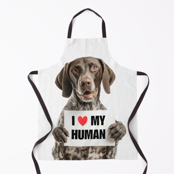 Item preview, Cute German Shorthaired Pointer with Signboard I love my Human  designed and sold by LazyOwlStore.