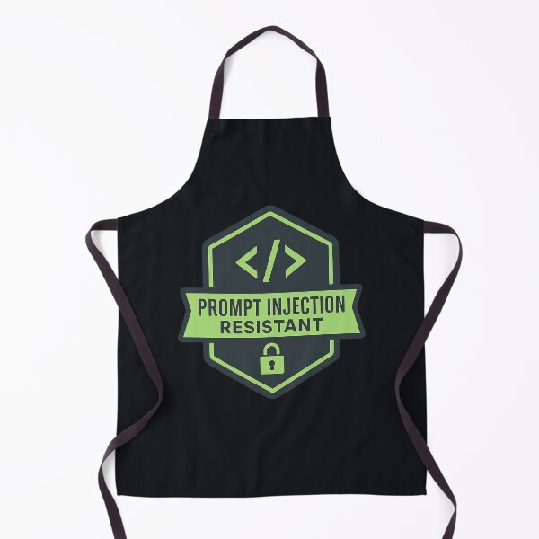 Item preview, Prompt Injection Shield – “Prompt Injection Resistant” Tech Badge designed and sold by Bratak.