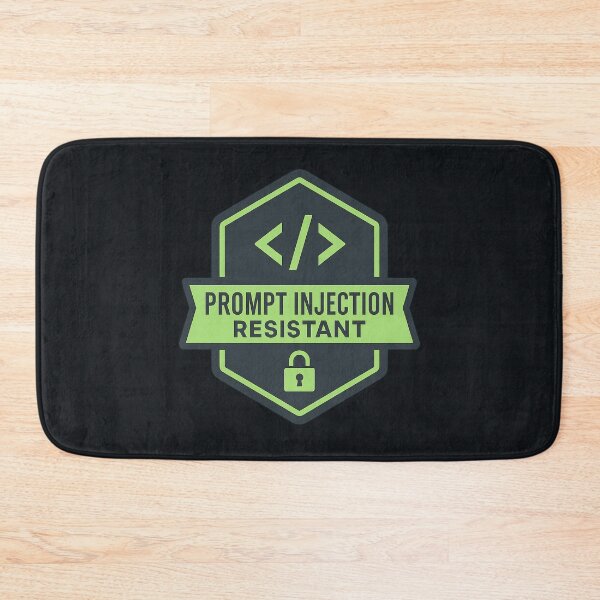 Item preview, Prompt Injection Shield – “Prompt Injection Resistant” Tech Badge designed and sold by Bratak.