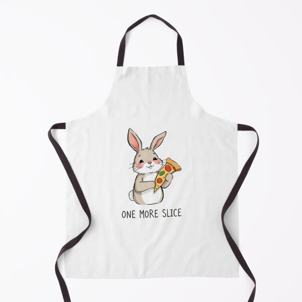 Item preview, Rabbit One More Slice pizza food hamburger cute happy birthday gift designed and sold by CheeseBlueprint.