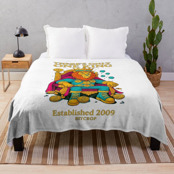 Item preview, Bitcoin King – Crypto Lion King Design designed and sold by BitCrop.