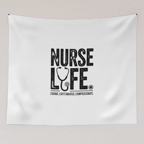 Item preview, Nurse Life Caring Caffeinated Compassionate designed and sold by Enea Kelo.