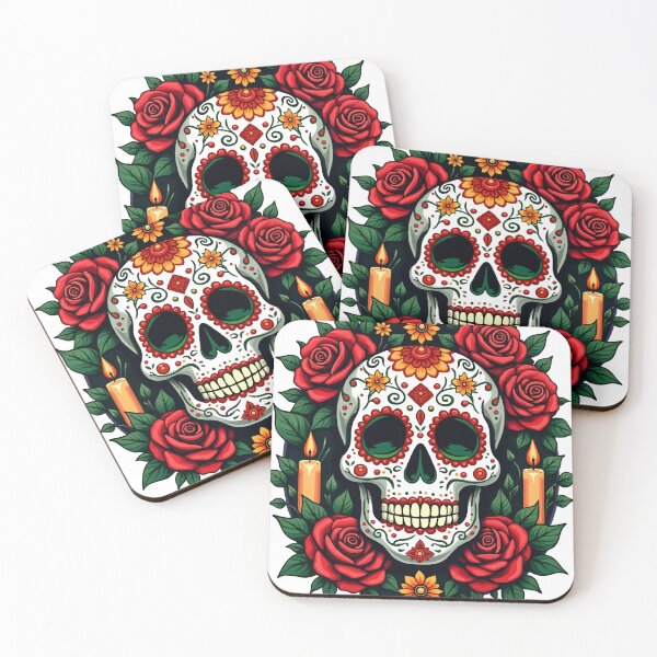 Item preview, mexican flag Día de los Muertos Flag Fusion designed and sold by Uglyandcute.