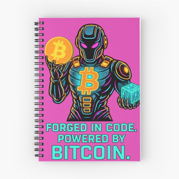 Item preview, Forged in Code – Crypto Robot Warrior Design designed and sold by BitCrop.