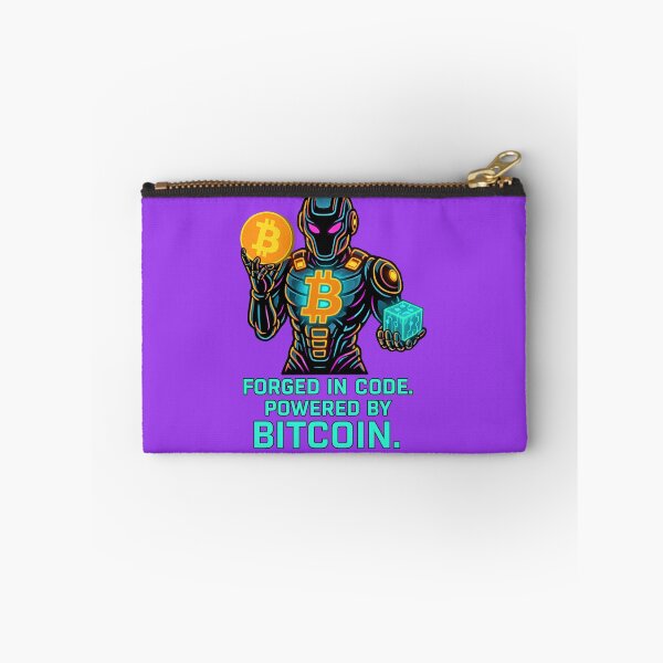 Item preview, Forged in Code – Crypto Robot Warrior Design designed and sold by BitCrop.