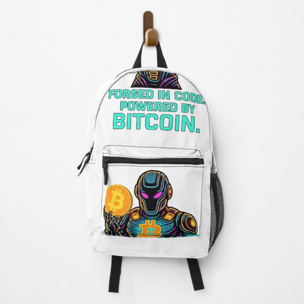 Item preview, Forged in Code – Crypto Robot Warrior Design designed and sold by BitCrop.