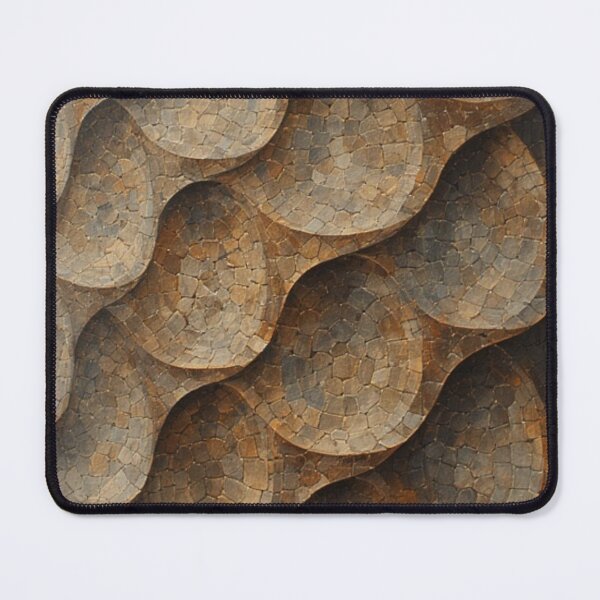 Item preview, Curved Mosaic Tile Pattern: Earthy Geometry designed and sold by Virtuals1.