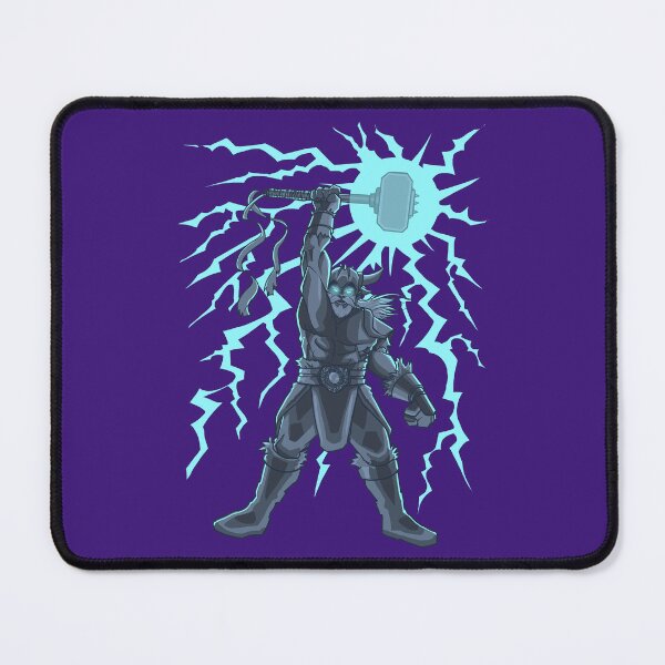 Item preview, A Nordic warrior with a hammer of lightning and lightning designed and sold by fifou96.
