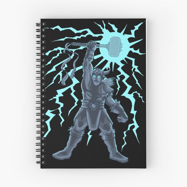 Item preview, A Nordic warrior with a hammer of lightning and lightning designed and sold by fifou96.