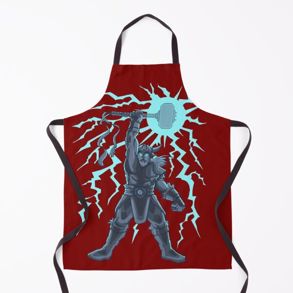 Item preview, A Nordic warrior with a hammer of lightning and lightning designed and sold by fifou96.
