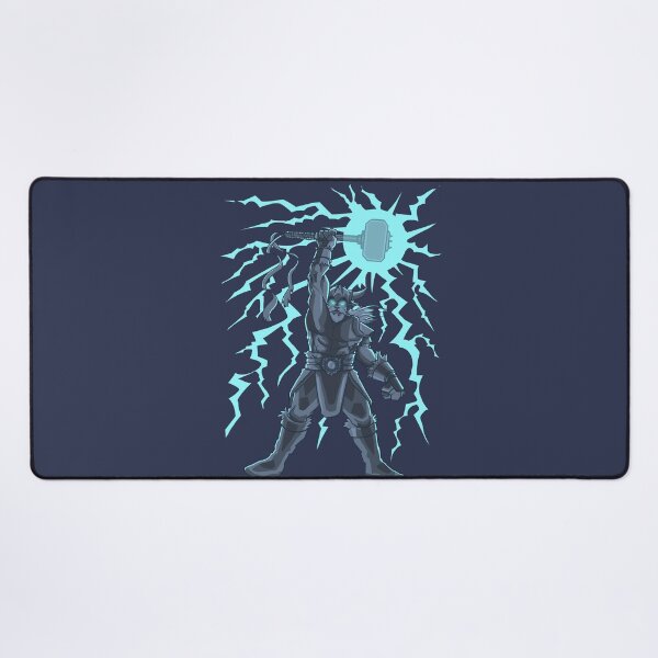 Item preview, A Nordic warrior with a hammer of lightning and lightning designed and sold by fifou96.
