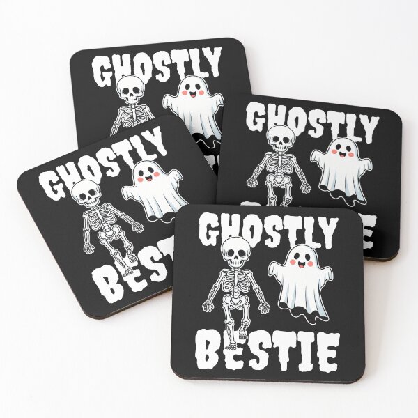 Item preview, GHOSTLY BESTIE - SKELETON HALLOWEEN designed and sold by KEF Custom.