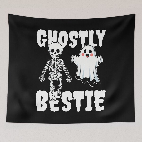 Item preview, GHOSTLY BESTIE - SKELETON HALLOWEEN designed and sold by KEF Custom.