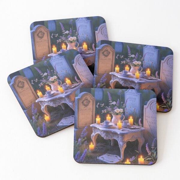 Item preview, Graveyard Tea Party – Whimsical Cottagecore Halloween designed and sold by Deezyned.