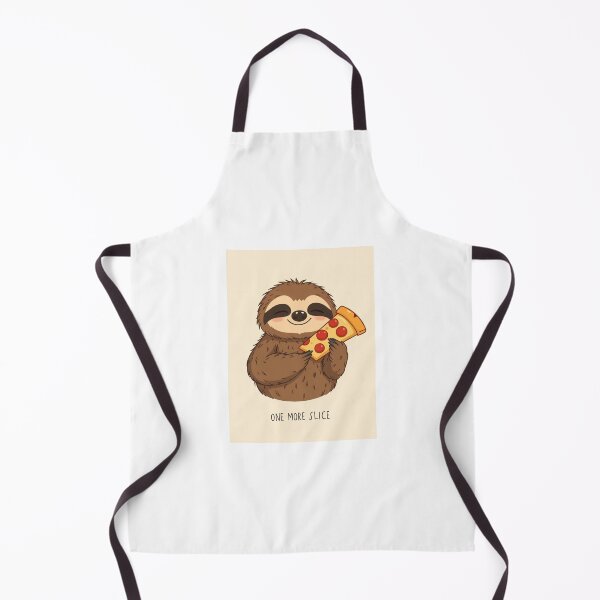 Item preview, Sloth One More Slice pizza food hamburger cute happy birthday gift  designed and sold by CheeseBlueprint.