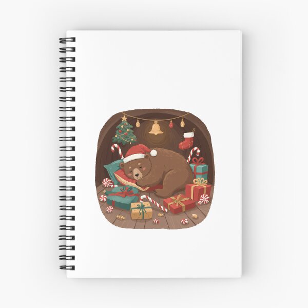 Item preview, Cozy Christmas Bear Slumber: A Festive Winter Nap designed and sold by k3rstman1.