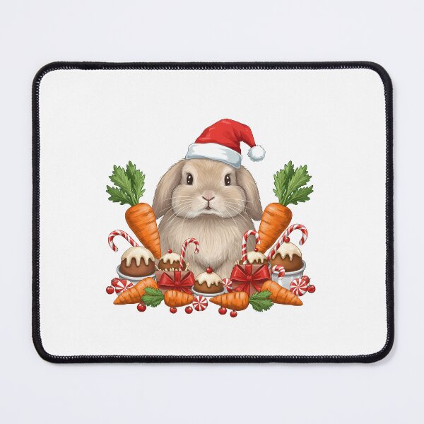 Item preview, Festive Bunny Christmas Rabbit with Sweet Treats & Carrots designed and sold by k3rstman1.